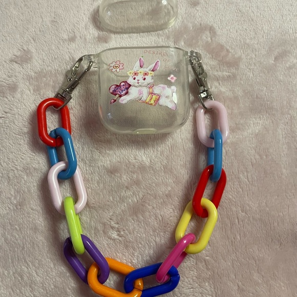 colorful bunny airpod case - Picture 2 of 2